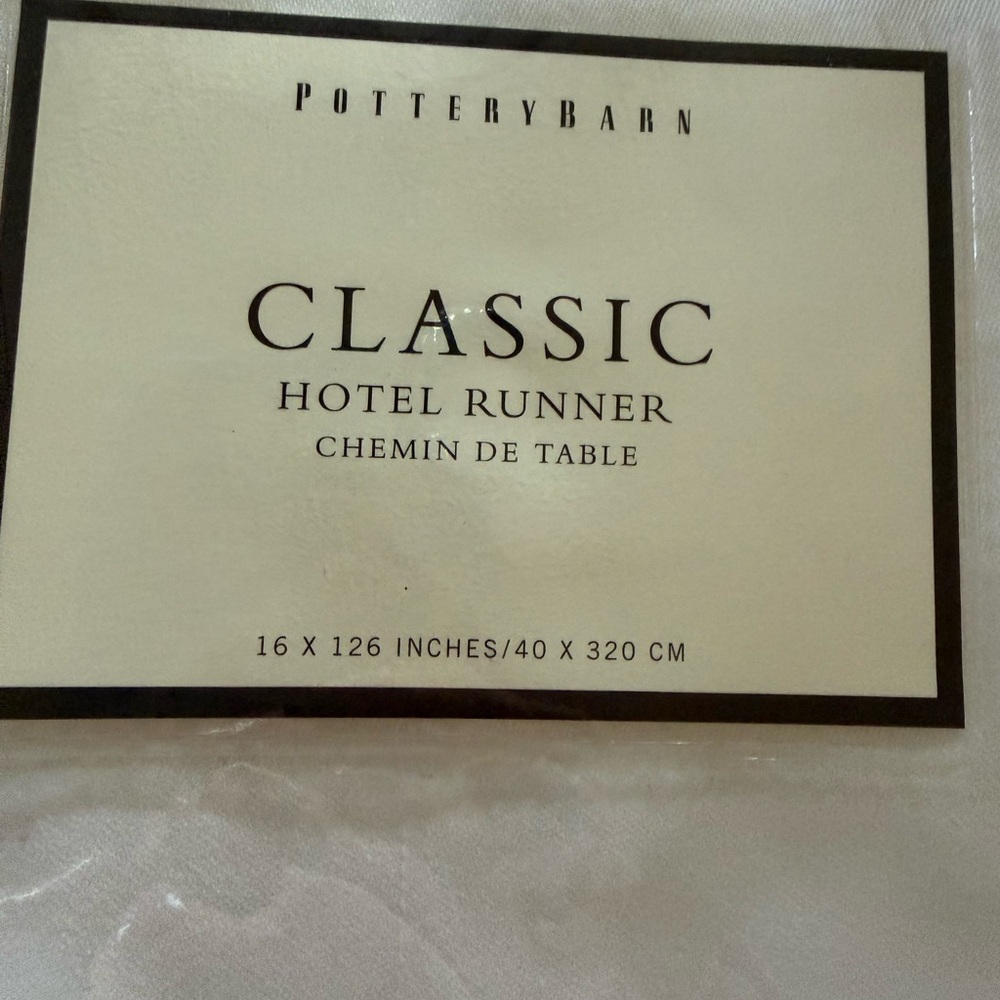 Pottery Barn Classic Hotel Runner in Blush Pink - Picture 2 of 2